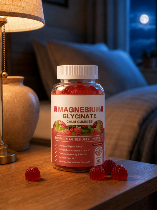 Calminate Magnesium Glycinate Gummies - 60 Capsule bottle